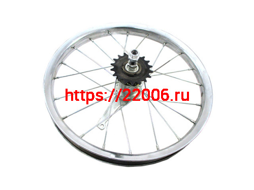 16" заднее колесо хром (обод 16" Maya +спица 16" Maya+втулка16" аналог Stels с рисками) 3061602 16" заднее колесо хром (обод 16" Maya +спица 16" Maya+втулка16" аналог Stels с рисками) 3061602