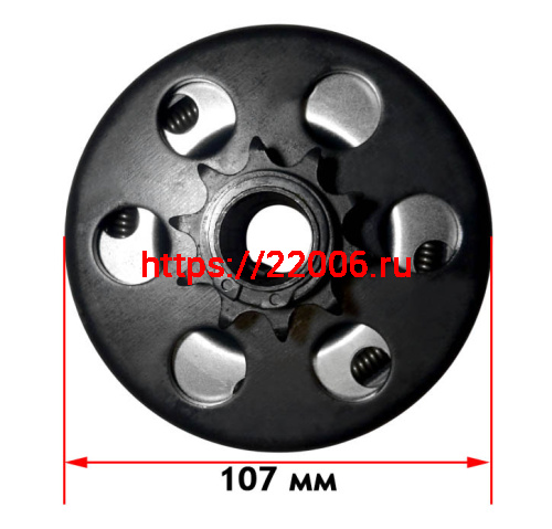 Сцепление автоматическое, на вал 19 мм, цепь 428, звезда 10 зубов Сцепление автоматическое, на вал 19 мм, цепь 428, звезда 10 зубов