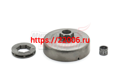 Барабан сцепления-звездочка 3/8"-7z на Штиль 180-250 с сепаратором СО СЪЕМН. ВЕНЦОМ (18720, Small7)