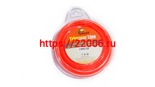 Леска триммерная (3,0*25м) CRAZY STONE звезда Леска триммерная (3,0*25м) CRAZY STONE звезда