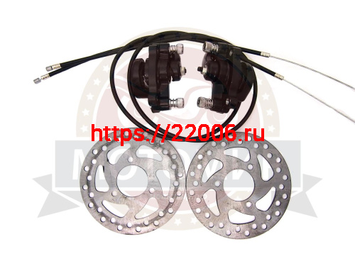 Тормоз дисковый передний в сборе детские ATV (TREK) типа вело 120мм БЕЗ РУЧКИ ТОРМОЗА Тормоз дисковый передний в сборе детские ATV (TREK) типа вело 120мм БЕЗ РУЧКИ ТОРМОЗА