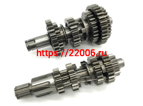 Валы КПП (первичный+вторичный) в сборе 163FML,166FMM (CG,CB200-250) TTR250a Валы КПП (первичный+вторичный) в сборе 163FML,166FMM (CG,CB200-250) TTR250a