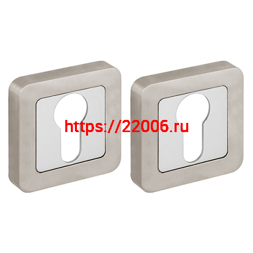 Накладка Fuaro (Фуаро) под цилиндр ET.K.XM52 (ET XM) SN/CP-3 матовый никель/хром Накладка Fuaro (Фуаро) под цилиндр ET.K.XM52 (ET XM) SN/CP-3 матовый никель/хром