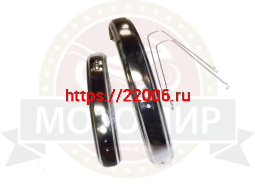 Крылья велосипедные 26'' стальные (пара), цвета: сереб., черный HN 26 фото 2 Крылья велосипедные 26'' стальные (пара), цвета: сереб., черный HN 26 фото 2