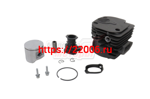Поршневая группа Husqvarna 365 (48мм, "квадрат"+колено карбюратора+крепление колена) Поршневая группа Husqvarna 365 (48мм, "квадрат"+колено карбюратора+крепление колена)