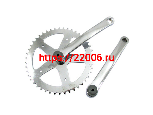 Комплект шатунов под квадрат 46 зубов 165 мм СР хромированный 3012802-46