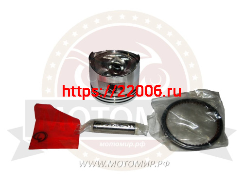 Поршень 152F (GX100) 52мм (поршень, кольца, палец d10мм, стопорные кольца)(13311+13400+13312+13313)