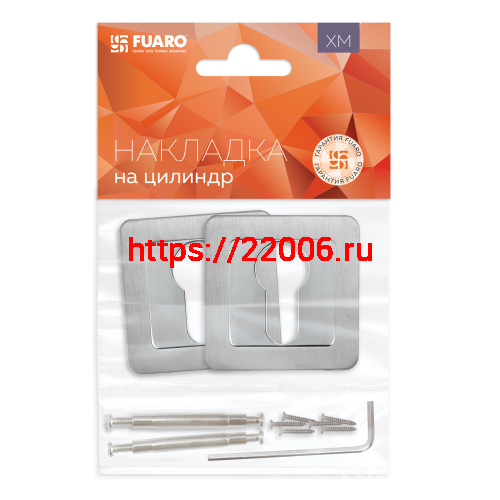 Накладка Fuaro (Фуаро) под цилиндр ET XM SSC/CP-16 сатинированный хром/хром фото 2 Накладка Fuaro (Фуаро) под цилиндр ET XM SSC/CP-16 сатинированный хром/хром фото 2