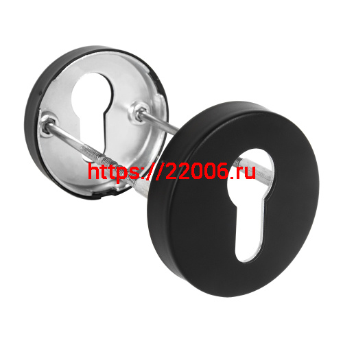Накладка Fuaro (Фуаро) под цилиндр ET.R.DSS201-02 (DSS-02-ET) (INOX 201) BLACK