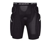 Шорты защитные мото SCOYCO PM01, черные, р-р 30,  М, защитные вставки в ценных местах
