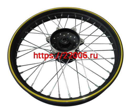 Обод 19" передний спицы,  диск. тормоз CORSAR 250 в сборе (32)