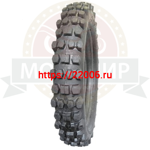 Покрышка  ПетроШина 19" С-97, 4.20-19 (110/100-19) с камерой, Урал, кроссовая,