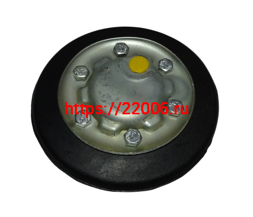 Каток Буран в сборе без подшипника (обод катка +2-е щеки + боты и гайки) фото 2