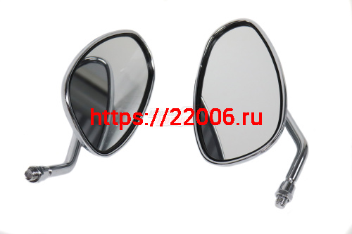 Зеркала (001) пласт. под хром "Каплевидные" объемные (в уп. 50 пар) Зеркала (001) пласт. под хром "Каплевидные" объемные (в уп. 50 пар)