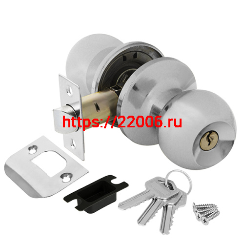 Ручка Ajax (Аякс) защелка DK682 CP-ET (6082 CP-E) (кл./фик.) хром