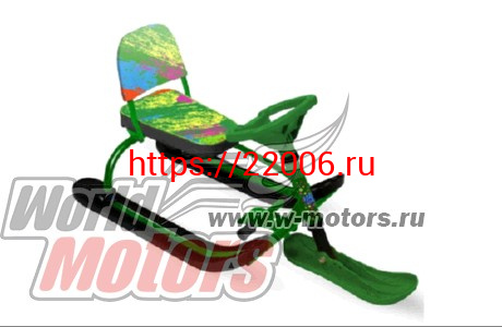 Снегокат "Twiny" (TW1/К2 )(h сиденья 260мм, дл.990мм)Зеленый / Черный / Зеленый Снегокат "Twiny" (TW1/К2 )(h сиденья 260мм, дл.990мм)Зеленый / Черный / Зеленый