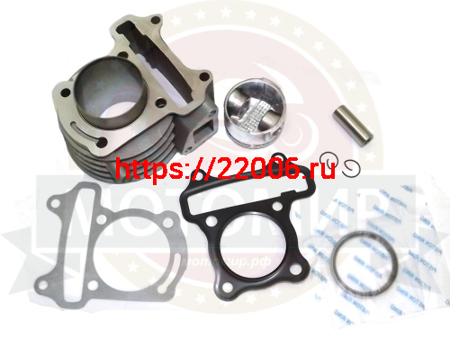 Цилиндр в сборе с поршнем 4-х такт. скутер (50см3) 39,00 мм, H70мм, h53мм (цил.+поршень+палец+кол.) фото 3 Цилиндр в сборе с поршнем 4-х такт. скутер (50см3) 39,00 мм, H70мм, h53мм (цил.+поршень+палец+кол.) фото 3