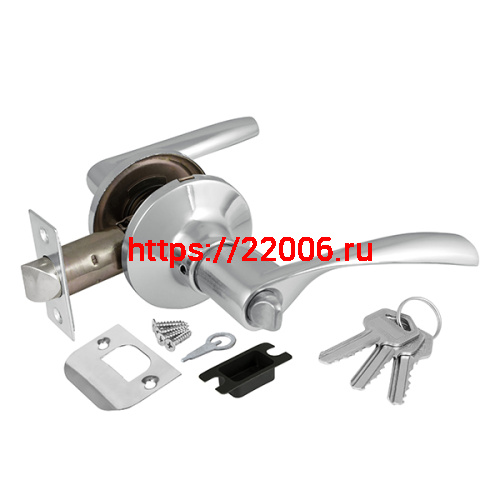 Ручка Ajax (Аякс) защелка DK610 CP-ET (6010 CP-E) (кл./фик.) хром Ручка Ajax (Аякс) защелка DK610 CP-ET (6010 CP-E) (кл./фик.) хром