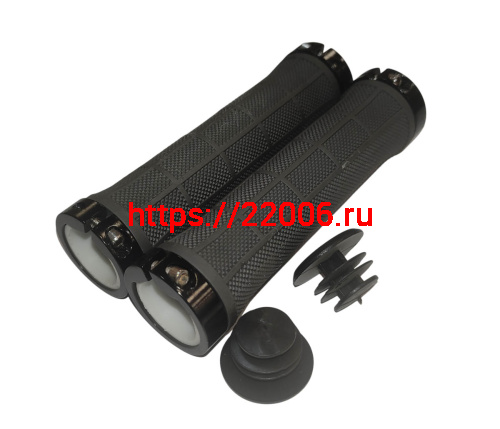 Грипсы для велосипеда 130мм, нейлоновые накладки, серые фото 2