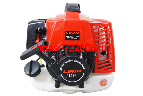 Двигатель для мотокосы LIFAN 3,0 л.с. 1E48F (2х тактный) (63 куб.см.)