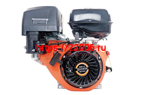 Двигатель HEMEN 18,5 л.с. с катушкой 7А84Вт 192F-2, вал 25 мм Двигатель HEMEN 18,5 л.с. с катушкой 7А84Вт 192F-2, вал 25 мм