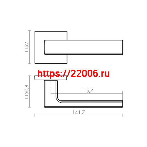 Ручка Fuaro (Фуаро) раздельная K.TRG52.TETRAGON SSC-16 сатин хром 8х140 мм фото 3 Ручка Fuaro (Фуаро) раздельная K.TRG52.TETRAGON SSC-16 сатин хром 8х140 мм фото 3