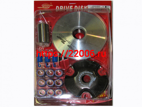 Вариатор спортивный Yamaha JOG-90 в сборе (палец, пружины сцепления, ролики 5/6/7 гр.) TMMP Вариатор спортивный Yamaha JOG-90 в сборе (палец, пружины сцепления, ролики 5/6/7 гр.) TMMP