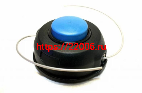 Катушка для тримера (M10х1,25L), с упрощенной заправкой лески(с пластиковой кнопкой) оранжевый/серый