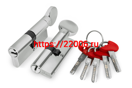 Цилиндровый Fuaro (Фуаро) механизм (D-PRO502/80) D-PRO5002Knob80(30+10+40) CP хром 5Key