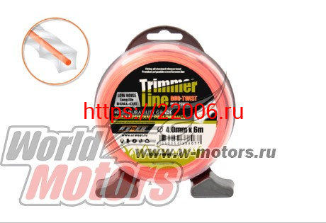 Леска триммерная (4,0*6м) DUO-TWIST Rezer (квадрат витой с сердечником) Леска триммерная (4,0*6м) DUO-TWIST Rezer (квадрат витой с сердечником)