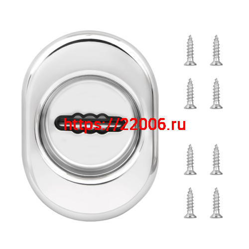 Накладка Fuaro (Фуаро) на сувальдный замок ESC.S-auto/U/OV.477 (ESC 477 U (70х50) ) с подпруж. шторками СР хром фото 3 Накладка Fuaro (Фуаро) на сувальдный замок ESC.S-auto/U/OV.477 (ESC 477 U (70х50) ) с подпруж. шторками СР хром фото 3