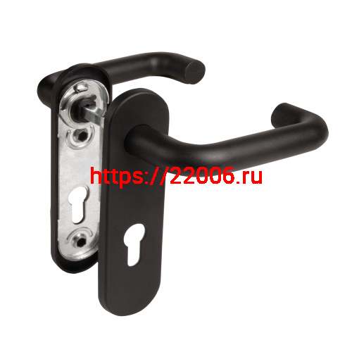 Ручка Fuaro (Фуаро) дверная FP.DH172.0433 NE (B2B) (8x120) с пружиной BL-24 черный