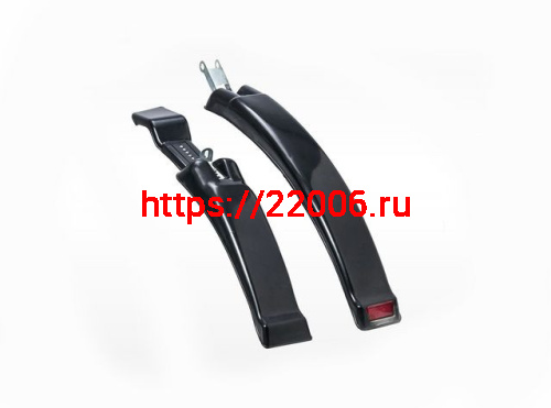 Крылья 26", пластиковые, черные, с катафотом (комплект) 3112615-13 Крылья 26", пластиковые, черные, с катафотом (комплект) 3112615-13