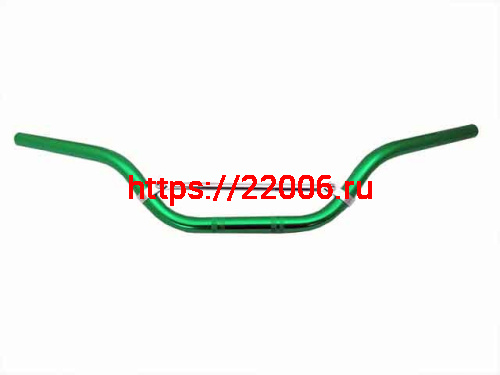 Руль алюминиевый с перемычкой на болтах средний (зеленый)