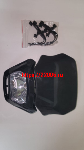 Фара головного света в сборе с обтекателем TTR125/TTR250 с крепежами Фара головного света в сборе с обтекателем TTR125/TTR250 с крепежами