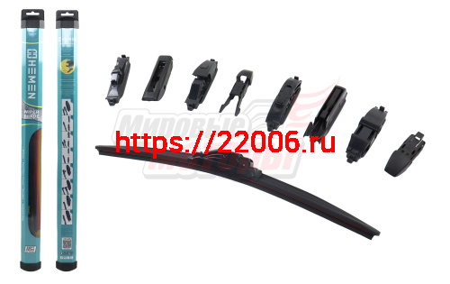 Щётка стеклоочистителя бескаркасная Sport-Design HEMEN 425 мм + 8 адаптеров (HBL425) Щётка стеклоочистителя бескаркасная Sport-Design HEMEN 425 мм + 8 адаптеров (HBL425)