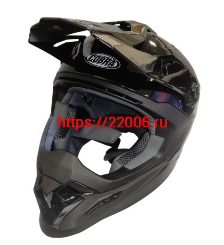 Шлем кроссовый COBRA EC H333, черный, размер L Шлем кроссовый COBRA EC H333, черный, размер L