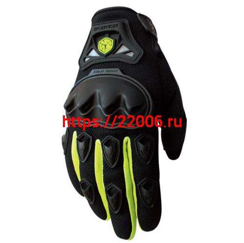 Перчатки SCOYCO (оригинал) МС-29, зеленый, р-р  L