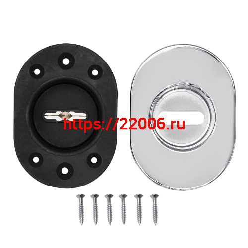 Накладка Fuaro (Фуаро) на сувальдный замок ESC.S-auto.RLR/U/R.477 CP-8 хром (1 шт) фото 2 Накладка Fuaro (Фуаро) на сувальдный замок ESC.S-auto.RLR/U/R.477 CP-8 хром (1 шт) фото 2