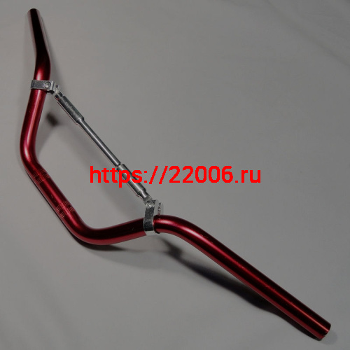 Руль Альфа красного цвета (ТЮНИНГ) (L-720mm, d-22mm) Руль Альфа красного цвета (ТЮНИНГ) (L-720mm, d-22mm)