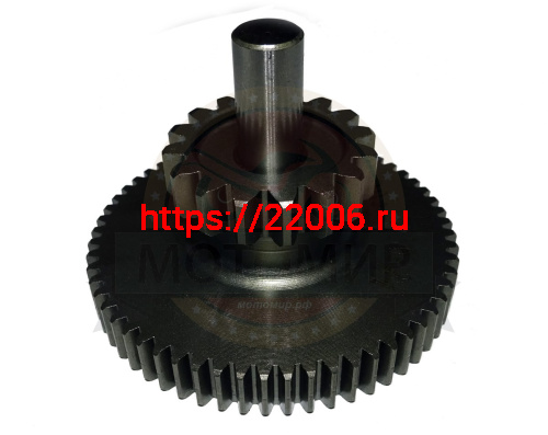 Шестерня эл. стартера двойная СВВ250 большой блок 60Z-16Z (166FMM) E13-4 фото 4 Шестерня эл. стартера двойная СВВ250 большой блок 60Z-16Z (166FMM) E13-4 фото 4