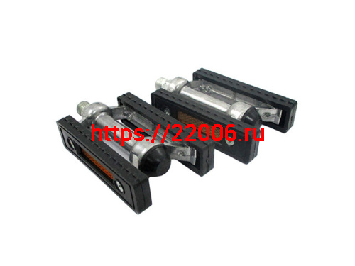 Педаль алюминиевая, прямоугольная, с катафотами (аналог "Минской") Педаль алюминиевая, прямоугольная, с катафотами (аналог "Минской")