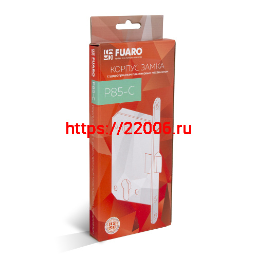 Корпус Fuaro (Фуаро) врезного замка c защёлкой PLASTP85C-50 (P85C-50) SG матовое золото фото 2