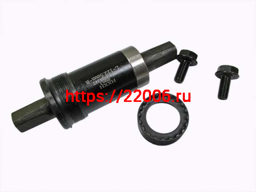 Каретка МТВ с пром.подшипниками под квадрат, длина 122,5мм Каретка МТВ с пром.подшипниками под квадрат, длина 122,5мм