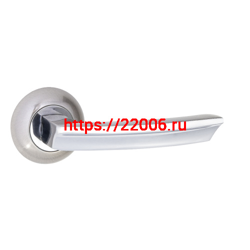 Ручка Ajax (Аякс) раздельная R.JR54.SIGMA (SIGMA JR) SN/CP-3 матовый никель/хром 105мм