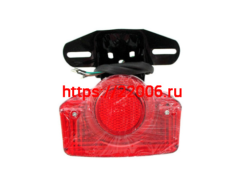Фонарь задний стоп в сборе мопед 139FMB Альфа, Дельта, Орион с кронштейном Фонарь задний стоп в сборе мопед 139FMB Альфа, Дельта, Орион с кронштейном