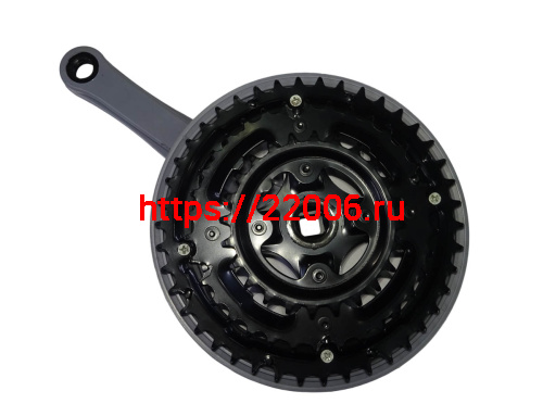 Шатуны 24/34/42Тх170мм, под квадрат, алюминий, серебристые ( ETCW-14) фото 2