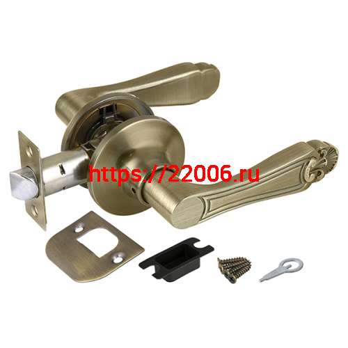 Ручка Punto (Пунто) защелка DK637 AB-PS (6037 AB-P) (без фик.) бронза Ручка Punto (Пунто) защелка DK637 AB-PS (6037 AB-P) (без фик.) бронза