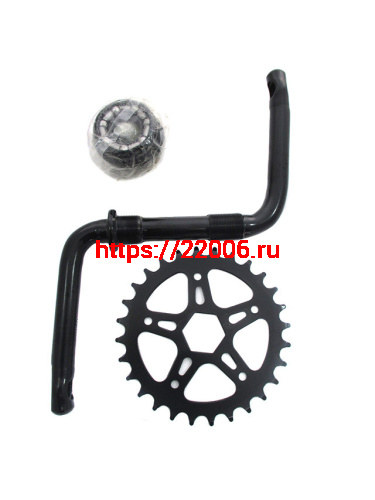 Комплект шатунов для детского велосипеда 16" (шатун, звезда, чашки, гайки, подш-ки) 3011602 Комплект шатунов для детского велосипеда 16" (шатун, звезда, чашки, гайки, подш-ки) 3011602