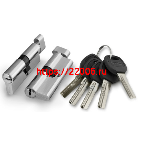 Цилиндровый Punto (Пунто) механизм (A202/100) A2002Knob100(40+10+50) с вертушкой SN никель
